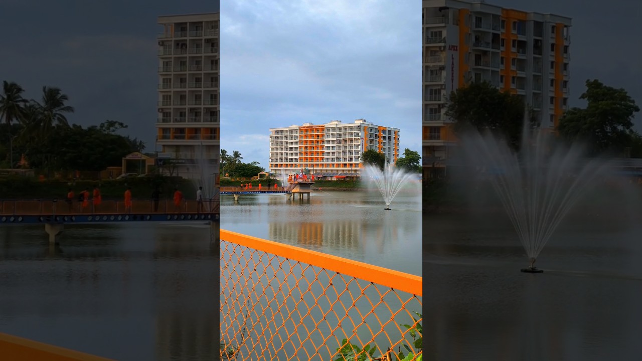 umbergaon beautiful lake view #umbergaon #gujarat #akramarutilake #maharashtra #gj15 #yt #shorts