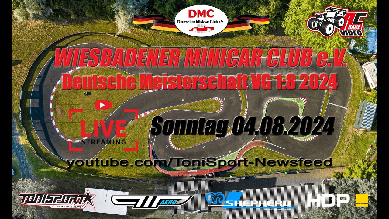 Deutsche Meisterschaft VG8 2024 beim Wiesbadener Minicar Club - Sonntag 04.08.2024