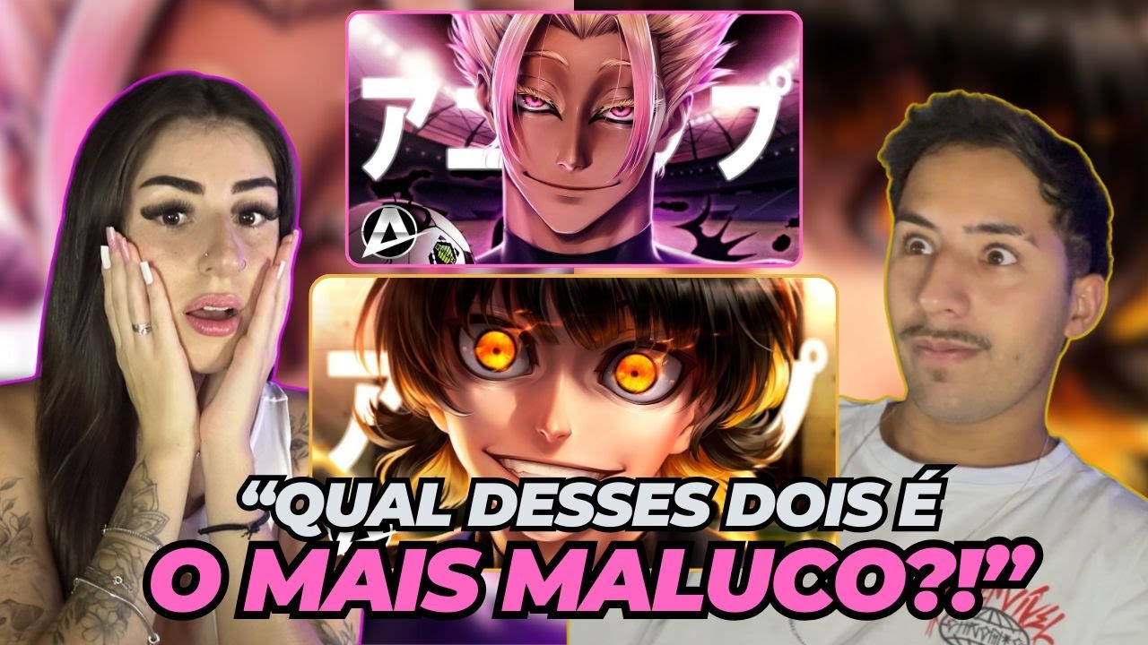 REACT 2 em 1 | ♪ Shidou Ryusei | Demônio Egoísta // ♪ Bachira Meguru | O Monstro Egoísta | AniRap