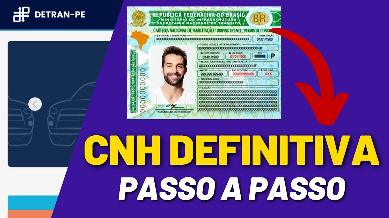 COMO SOLICITAR A CNH DEFINITIVA NO DETRAN PE PELA INTERNET