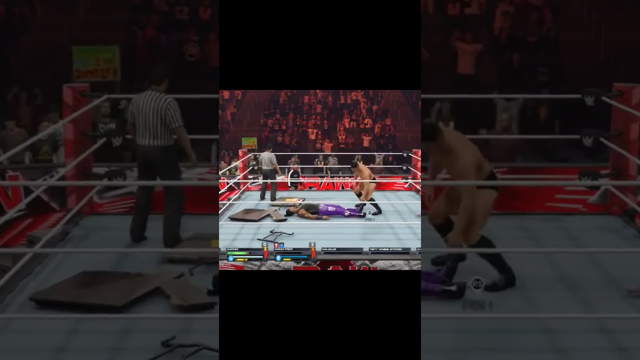 Powerbomb through the burning table ❤️&zwj;🔥🔥🔥 #wwe2k24 #damianpriest #wwe