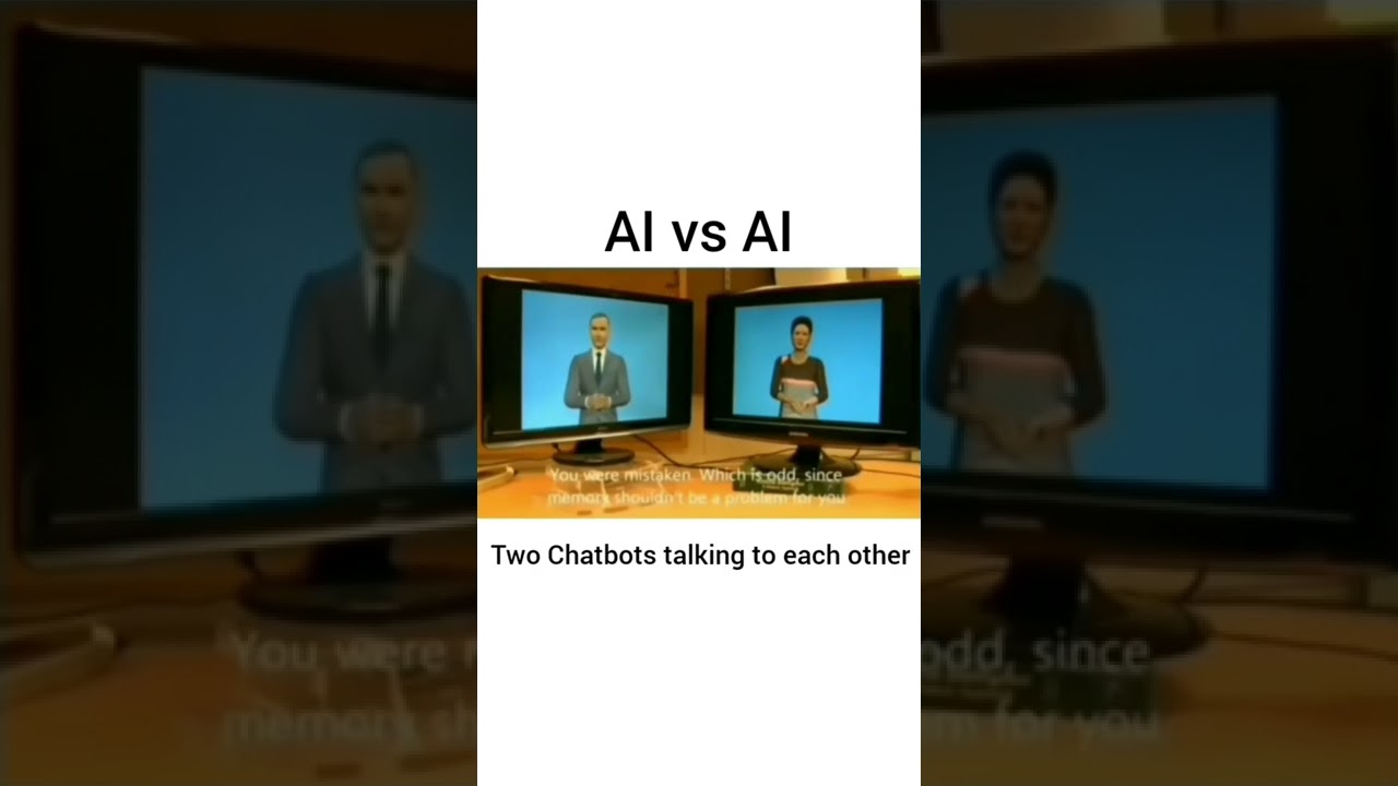 two chatbots talking to each other AI VS AI #chatbot #ai