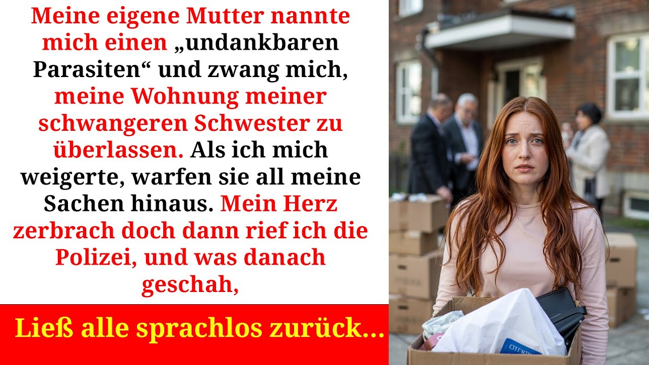 Meine Familie warf mich raus für meine schwangere Schwester doch dann rief ich die Polizei…