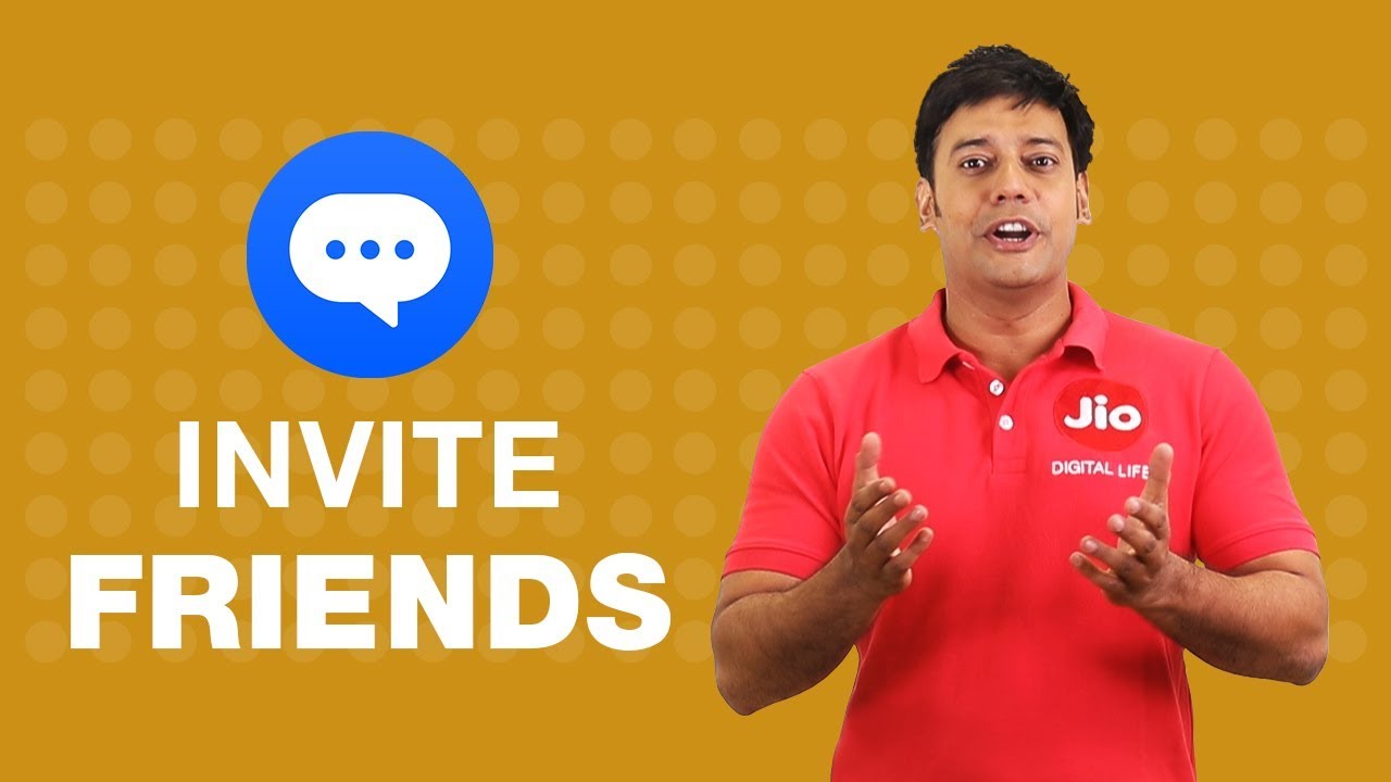 Jio Chat - How to Invite Friends on Jio Chat (Hindi) | Reliance Jio