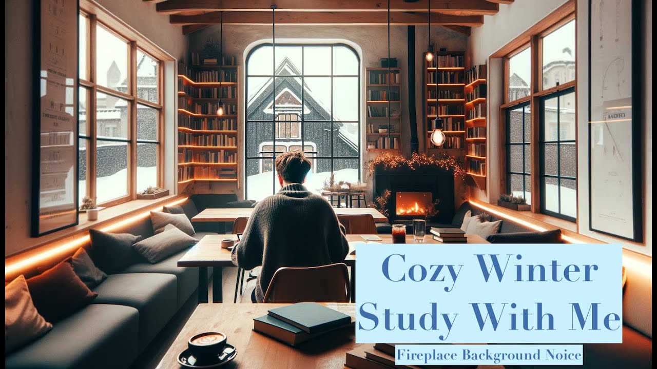 REAL TIME Study With Me | 1 hour| Fireplace ASMR | Medical Student Study With Me
