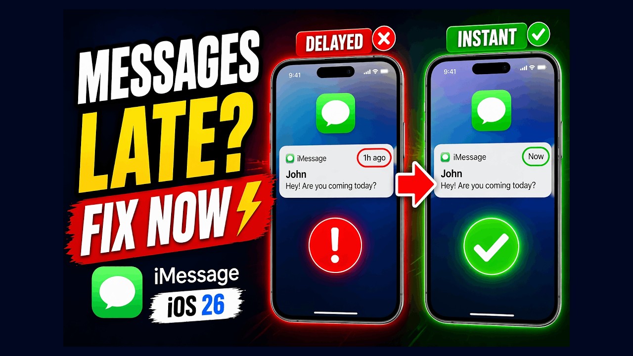 Сообщения iMessage не приходят или приходят с задержкой на iOS 26? (9 действительно работающих ре...