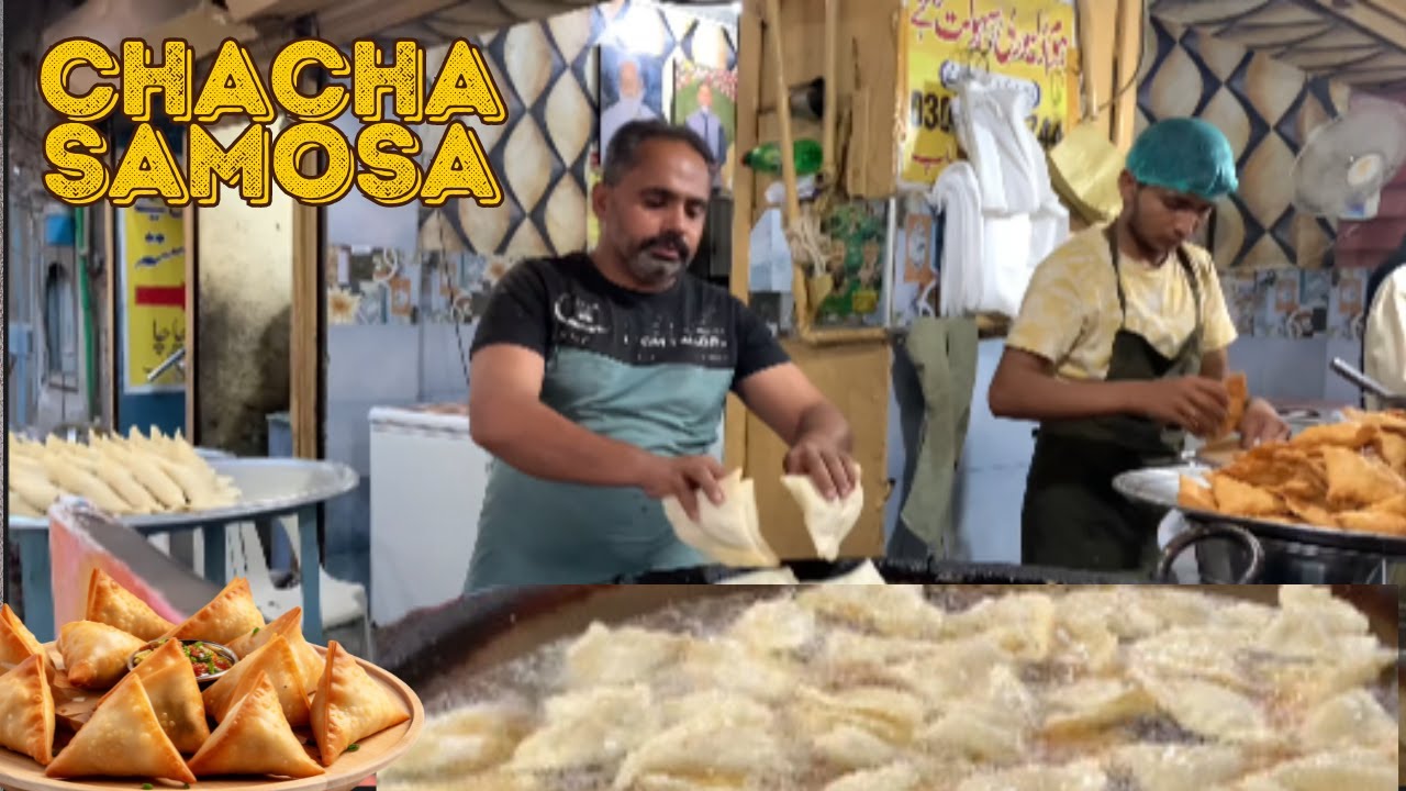 Chacha Samosa 😋 Famous Point D Ground Faisalabad Punjab Pakistan