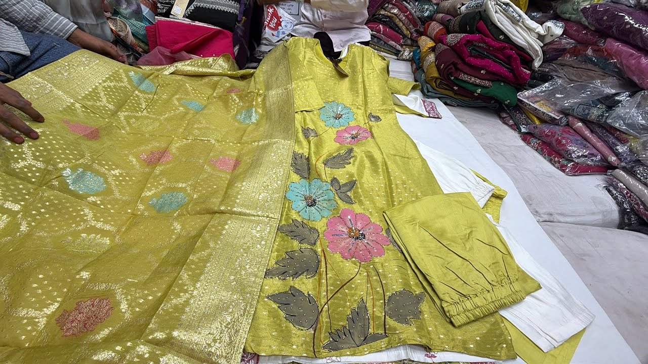 chickpet Bangalore wholesale designer kurti sets||Single piece courier available