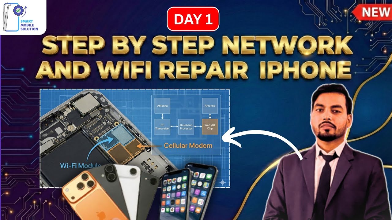 📱IPHONE KI NETWORK AND WIFI KAISE REPAIR KARTE HAI | IPHONE MOBILE REPAIRING COURSE