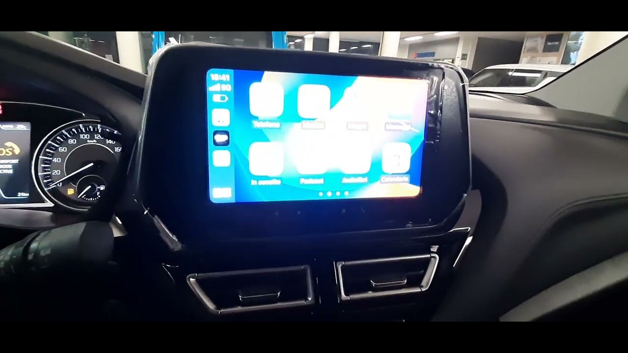 video tutorial di spiegazioni Apple carplay per Suzuki s-cross top Plus con collegamento WiFi