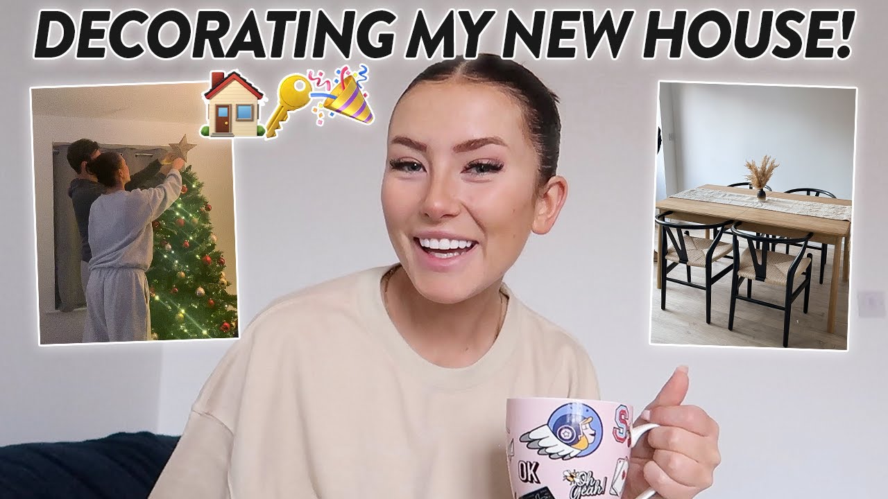 HOUSE DECORATING BEGINS! new furniture & putting the christmas tree up!! | Hannah Renée