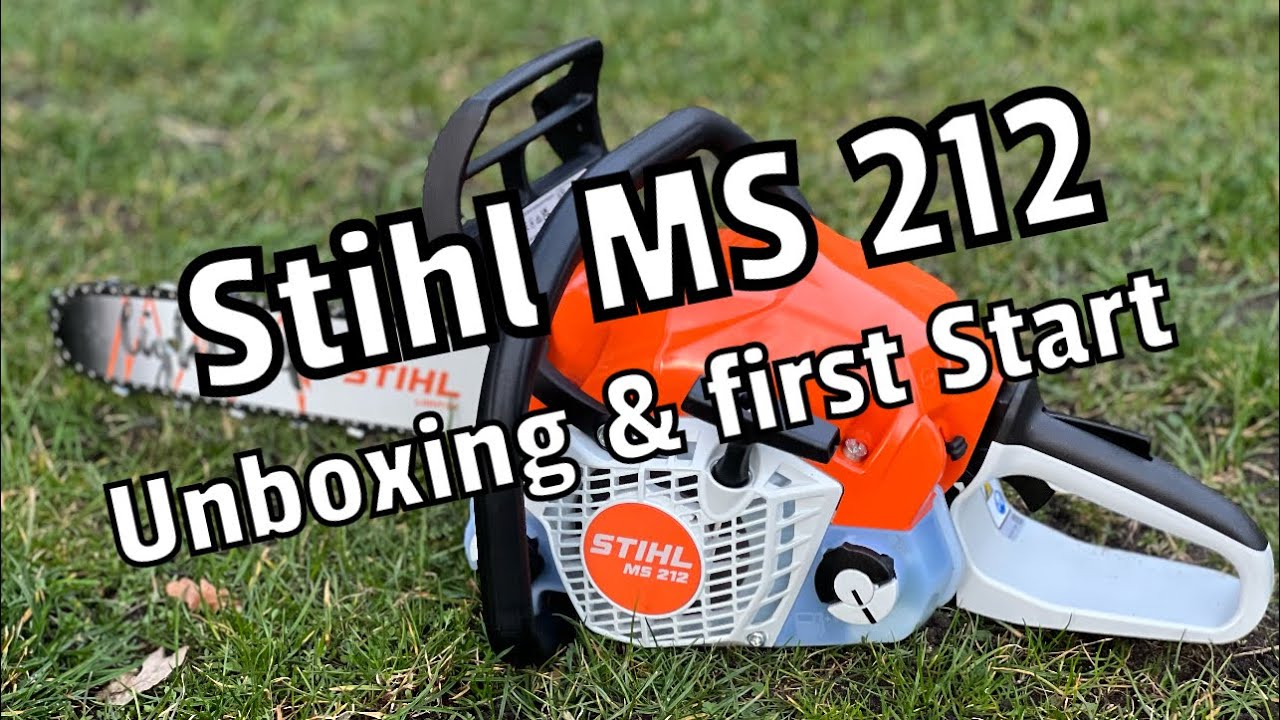 Stihl MS 212 | Unboxing | First Start #motorsäge #chainsaw #stihl