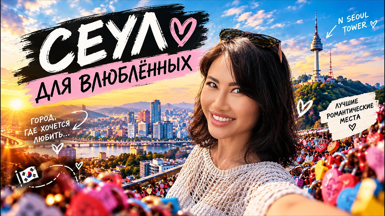 СЕУЛ: То самое место из дорам! Поднялись на Башню Намсан | Южная Корея 2026
