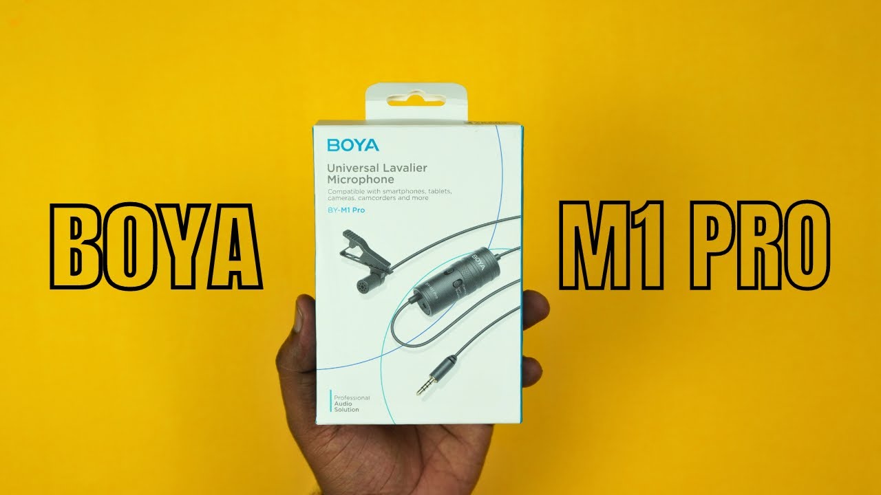 Boya BY-M1 Pro Lavalier Condenser Microphone Unboxing