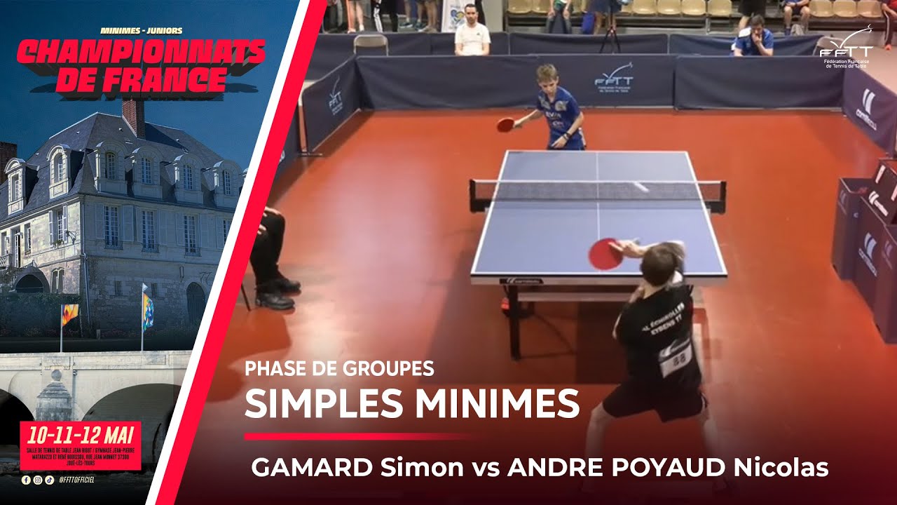 GAMARD Simon vs ANDRE POYAUD Nicolas | FRANCE MINIMES 2024