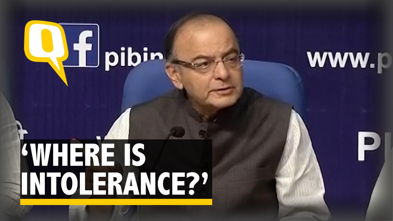 Were&rsquo;s the intolerance in india?: Asks Arun Jaitely
