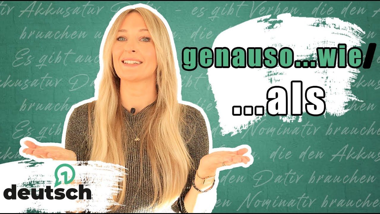 GENAUSO...WIE, ...ALS... | VERGLEICHSSÄTZE (A2) + Übungen