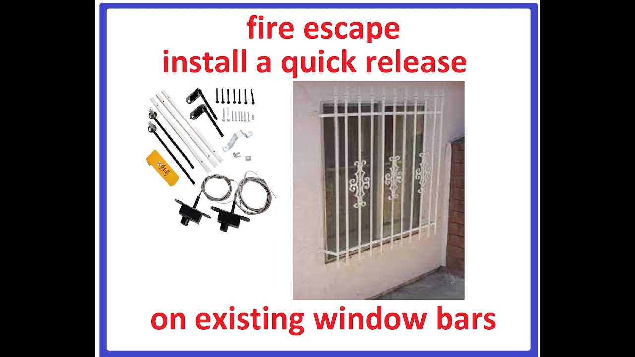 burglar Bars Quick Release installation #Forge, #Architecture #design