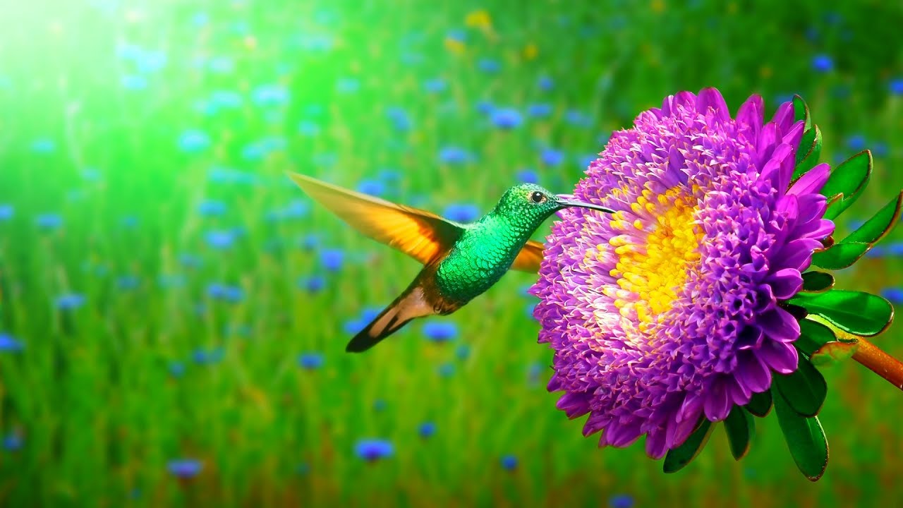 Entspannungsmusik f&uuml;r Nerven 🌿 Heilmusik f&uuml;r Herz und Gef&auml;&szlig;e, Wasserpl&auml;tschern und Vogelzwitschern 🐦