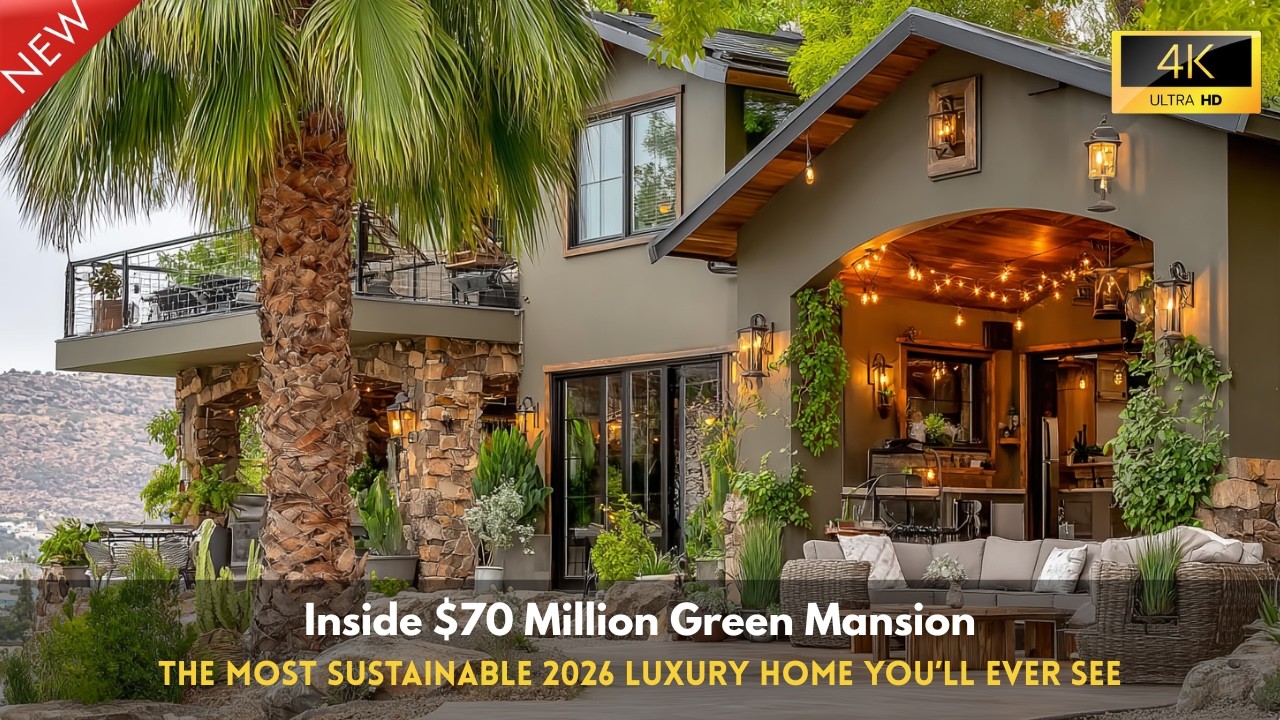 No Electricity Bills. No Compromise. Inside a $70M Sustainable Mega Mansion