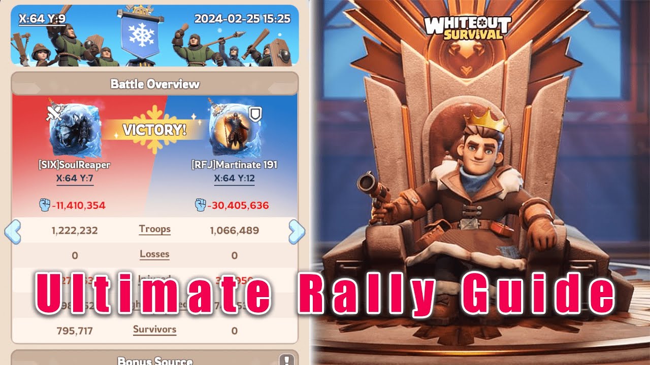 Never lose a fight again!🏆 Ultimate Rally Guide!🆚 Whiteout Survival!