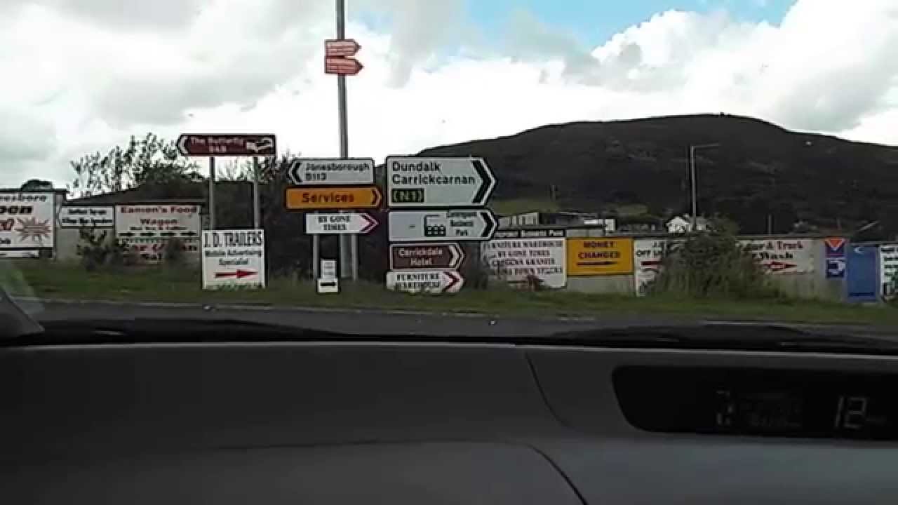 Border Hopping Between Rep of Ireland and UK: 3 crossing points in 5 mins driving