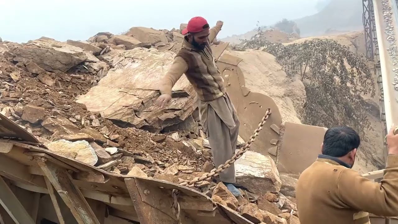 2 Workers vs Mega Giant Rock | Insane Crusher Machine Power That Shocks the World!