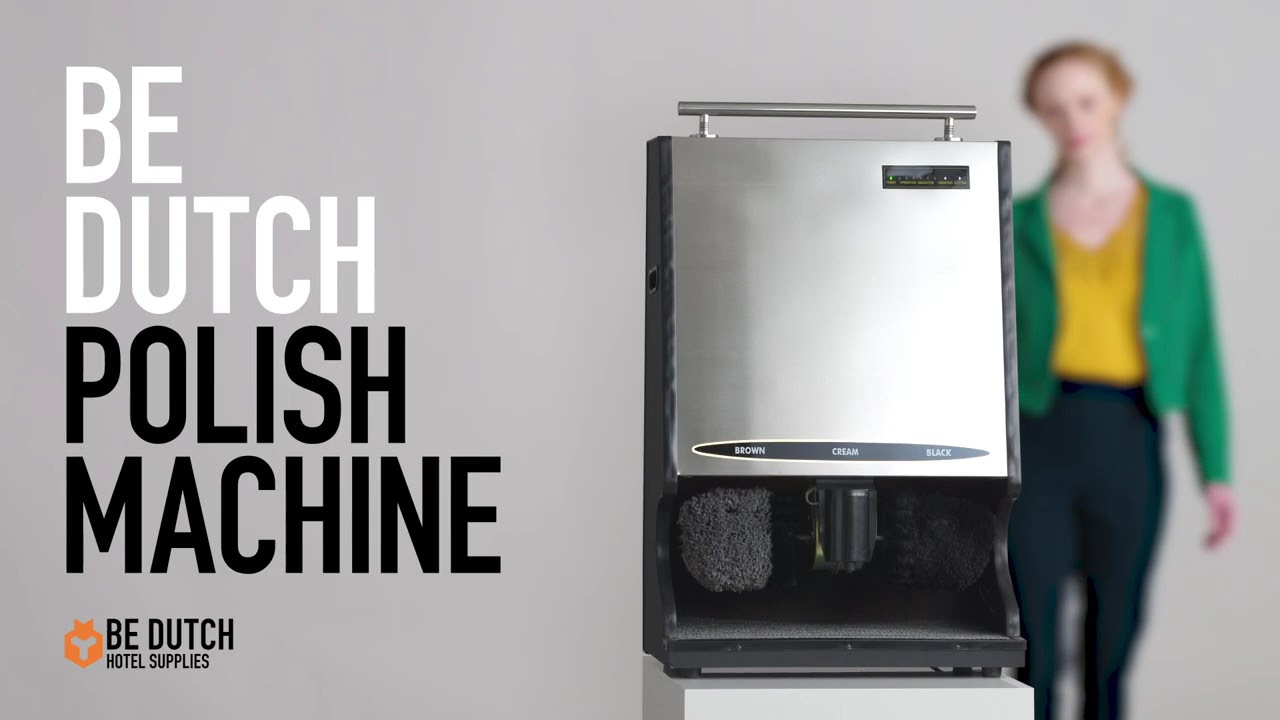 Be Dutch - Hotel Shoe Polish machine MAXI | Equipped with auto-start sensor