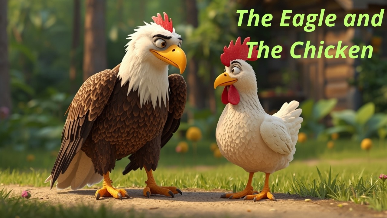 The Eagle and The Chicken - Funny Animal Story for Kids 🦅🐔