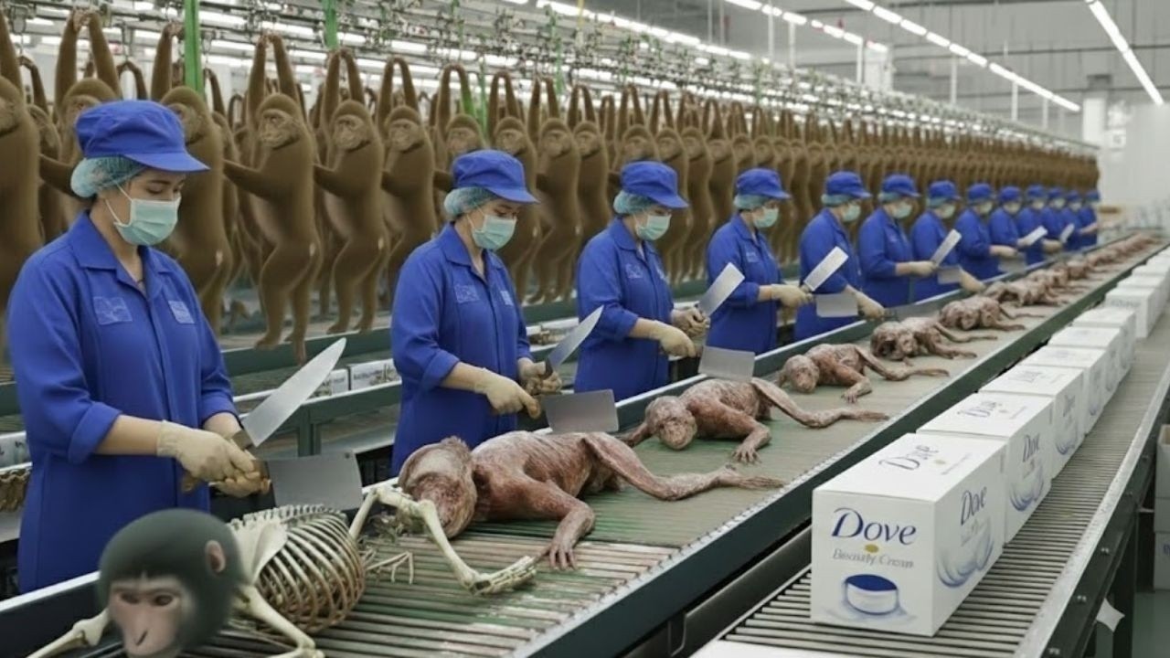 Factory Production Monkey From Bones Powder to Dove Cream – Full Process