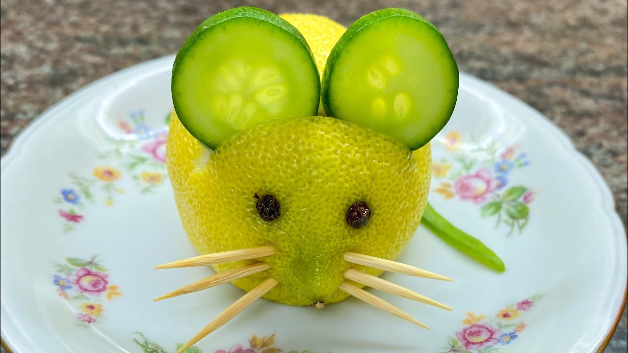 Как сделать лимонную мышь 🐭 резьба по дереву