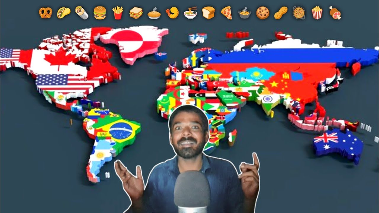 ASMR Whispering Famous Foods in 194 Different Languages of the World 🌎 (2 hours for sleep)