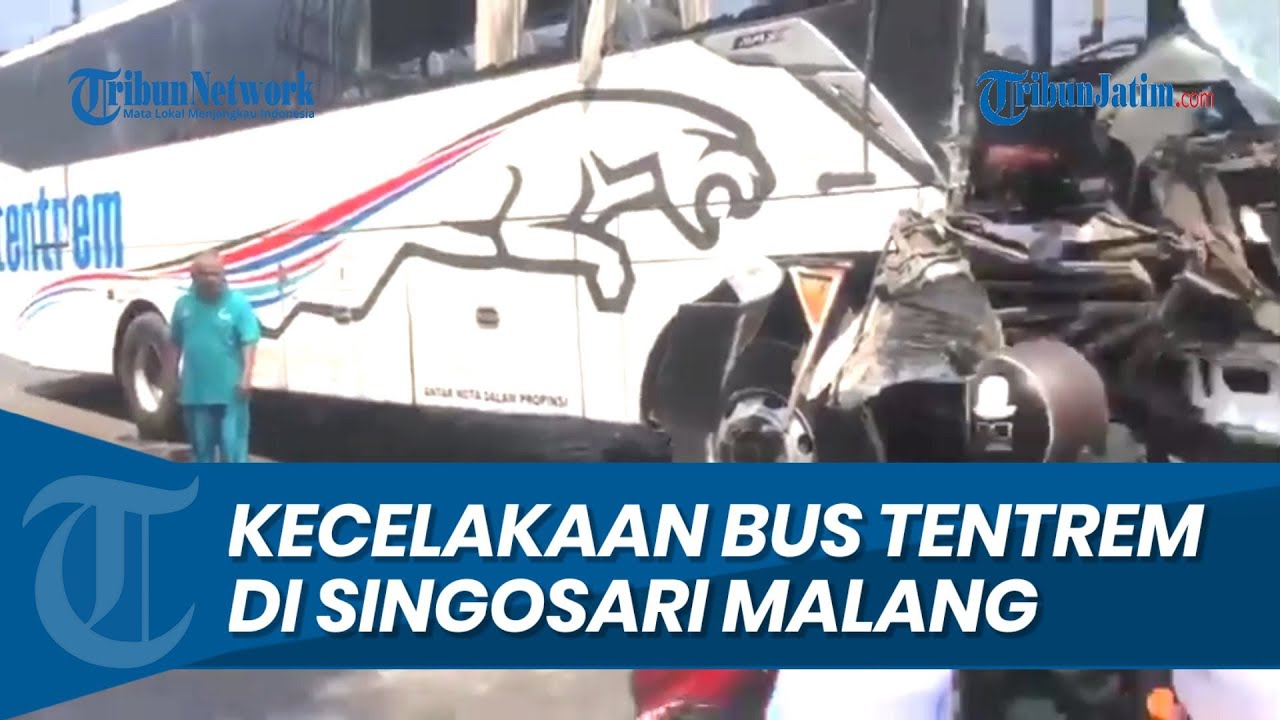 KECELAKAAN MAUT Ngeblong Saat Perlintasan KA akan Ditutup, Bus Tentrem Hajar Tronton dan 2 Motor