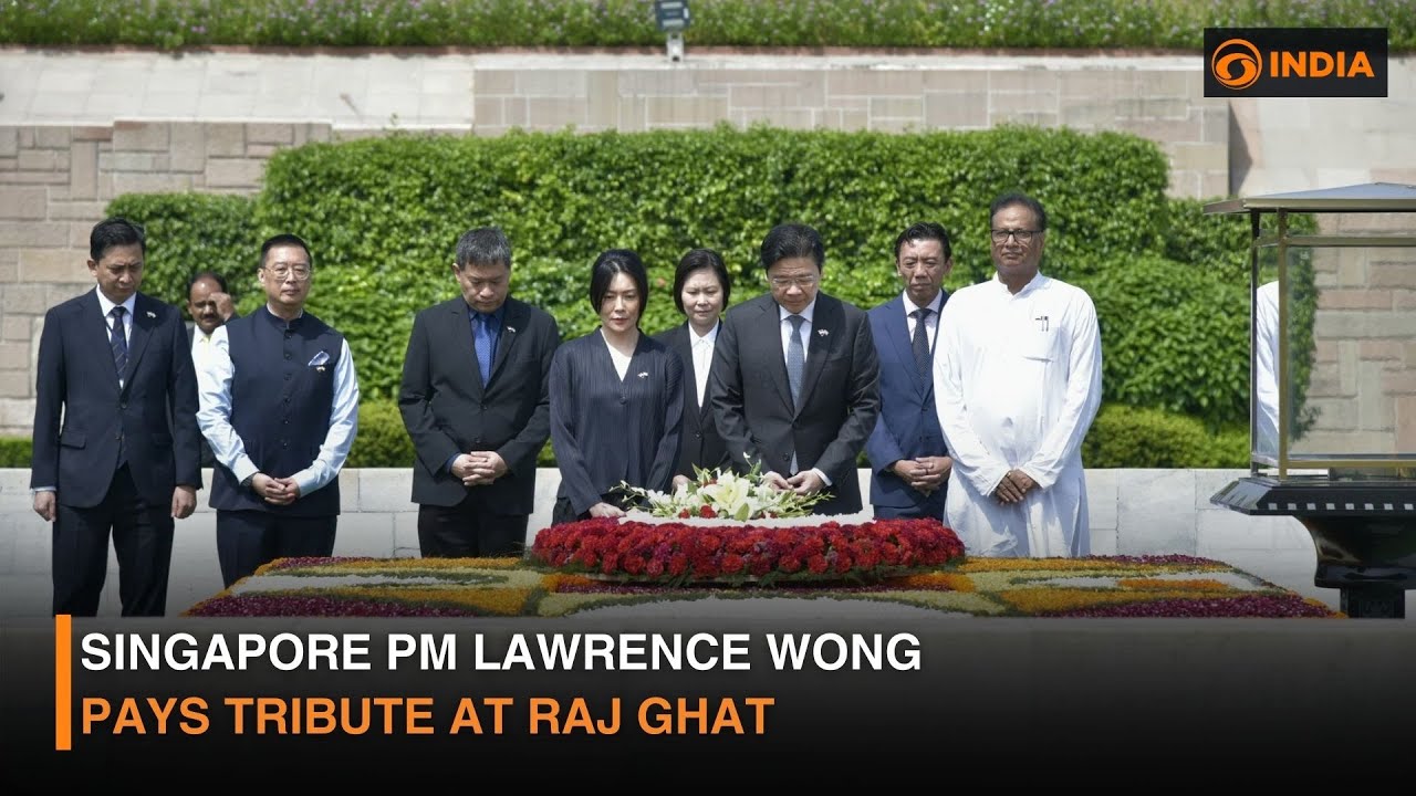 Singapore PM Lawrence Wong pays tribute at Raj Ghat and More Updates | DD India Live