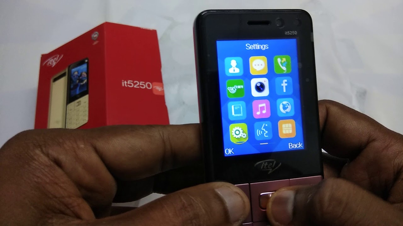 Talking phone virtually Blind can use this mobile Itel it5250  unboxing video