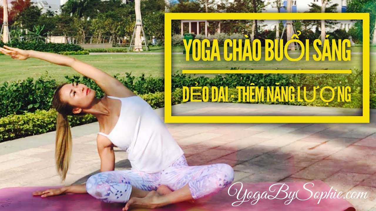 Yoga BUỔI SÁNG công viên ♡ DẺO DAI - tăng NĂNG LƯỢNG (26 phút) | Yoga By Sophie