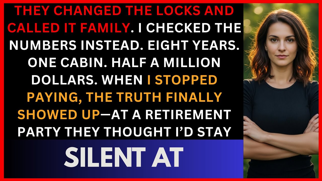 They Changed The Cabin Locks—So I Exposed $555,850 of Financial Abuse at My Dad’s Retirement Party