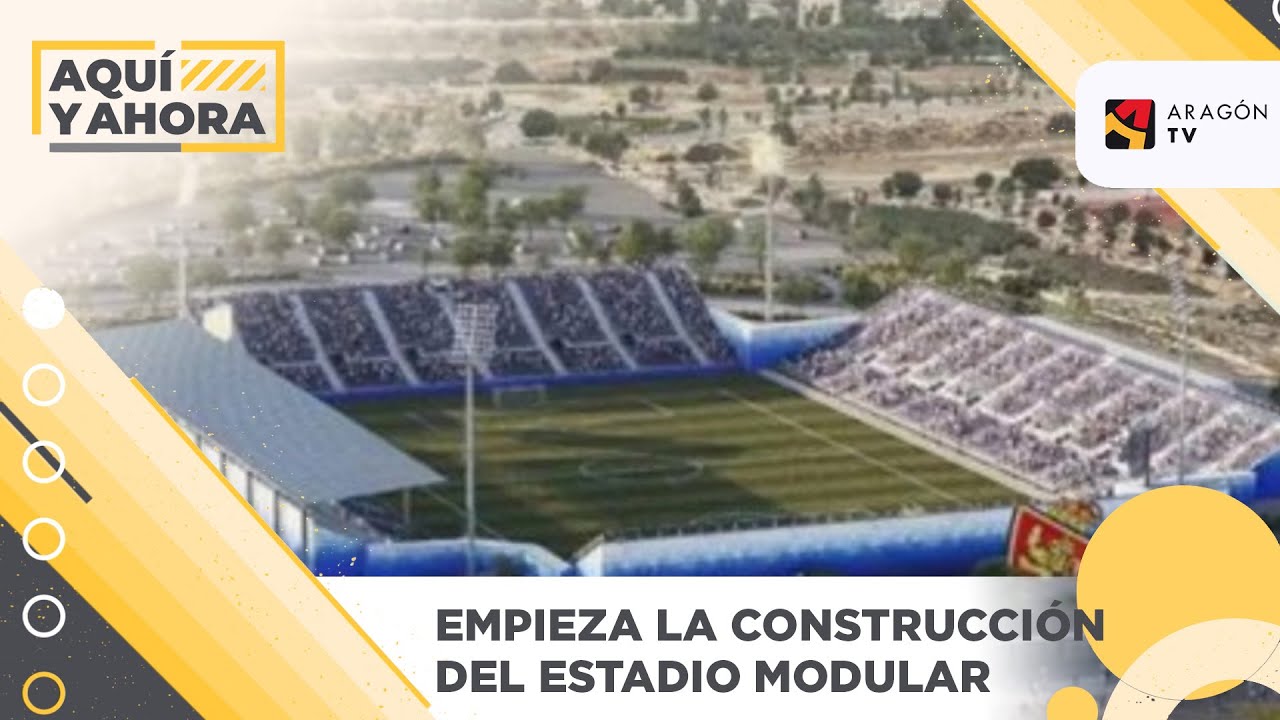 Empieza la construcción del estadio modular en Zaragoza