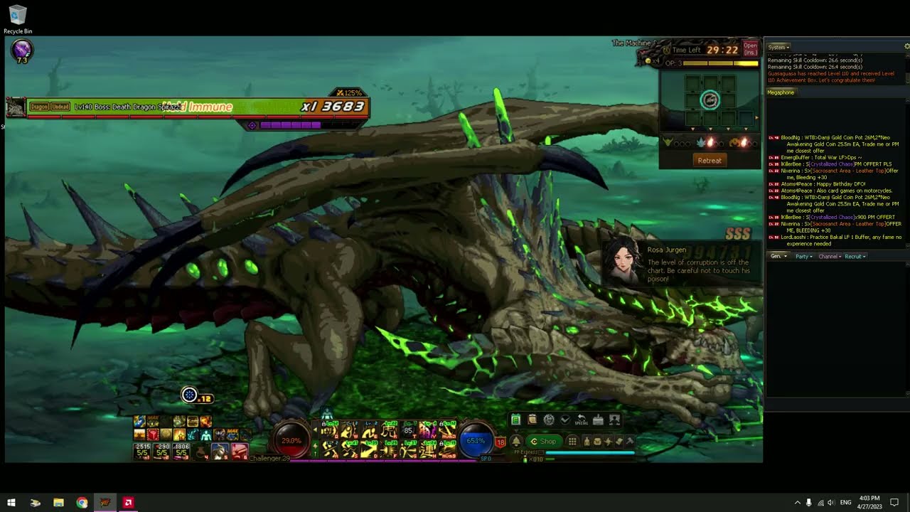 DFO The Machine Revolution : Total War Solo F Striker 40,000