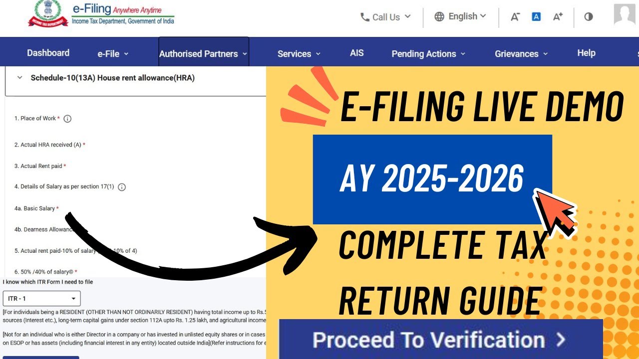 Online ITR Filing Tamil Guide ✅ | AY 2025-26 Live Step-by-Step Filing| #itrfiling #incometax #tax