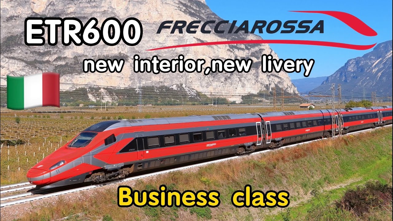 ETR600 Frecciarossa | New pendolino business class | Rome to Florence on Italy tilting train