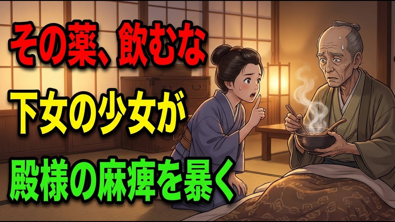 十三歳の庭掃除の少女が主君に「その薬は毒です」と告げ、四年寝たきりだった足の麻痺を治してしまった… | 野談 | 伝説 | 昔話 | 説話 | 民話