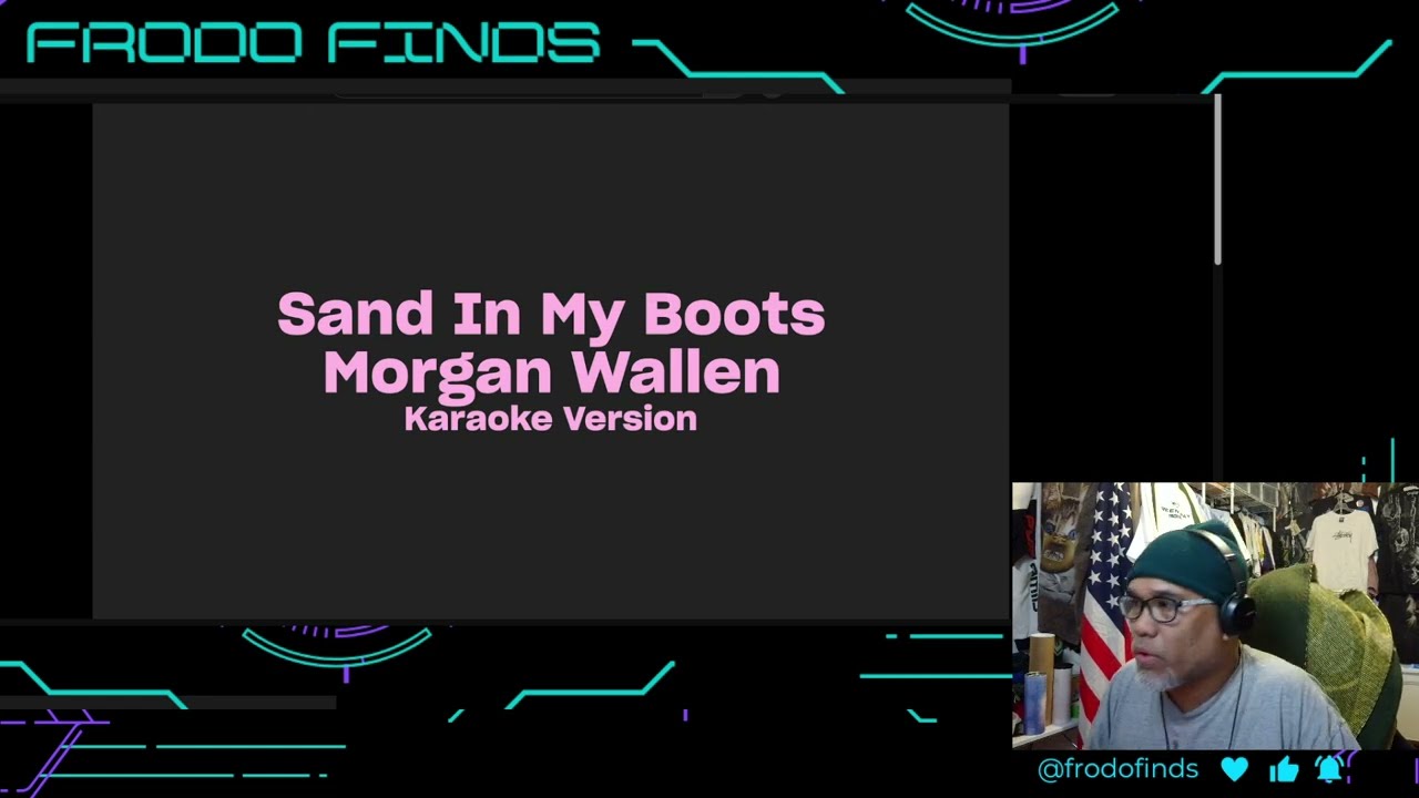 OBS Karaoke VST plugin - Sand in my Boots - Morgan Wallen Cover
