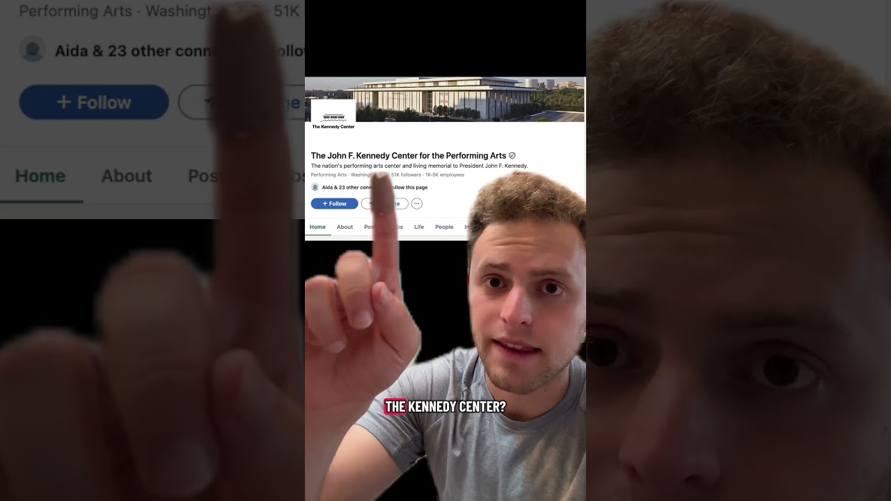 НОВОСТЬ: Администрация Трампа сменила логотип на странице Центра Кеннеди в LinkedIn.