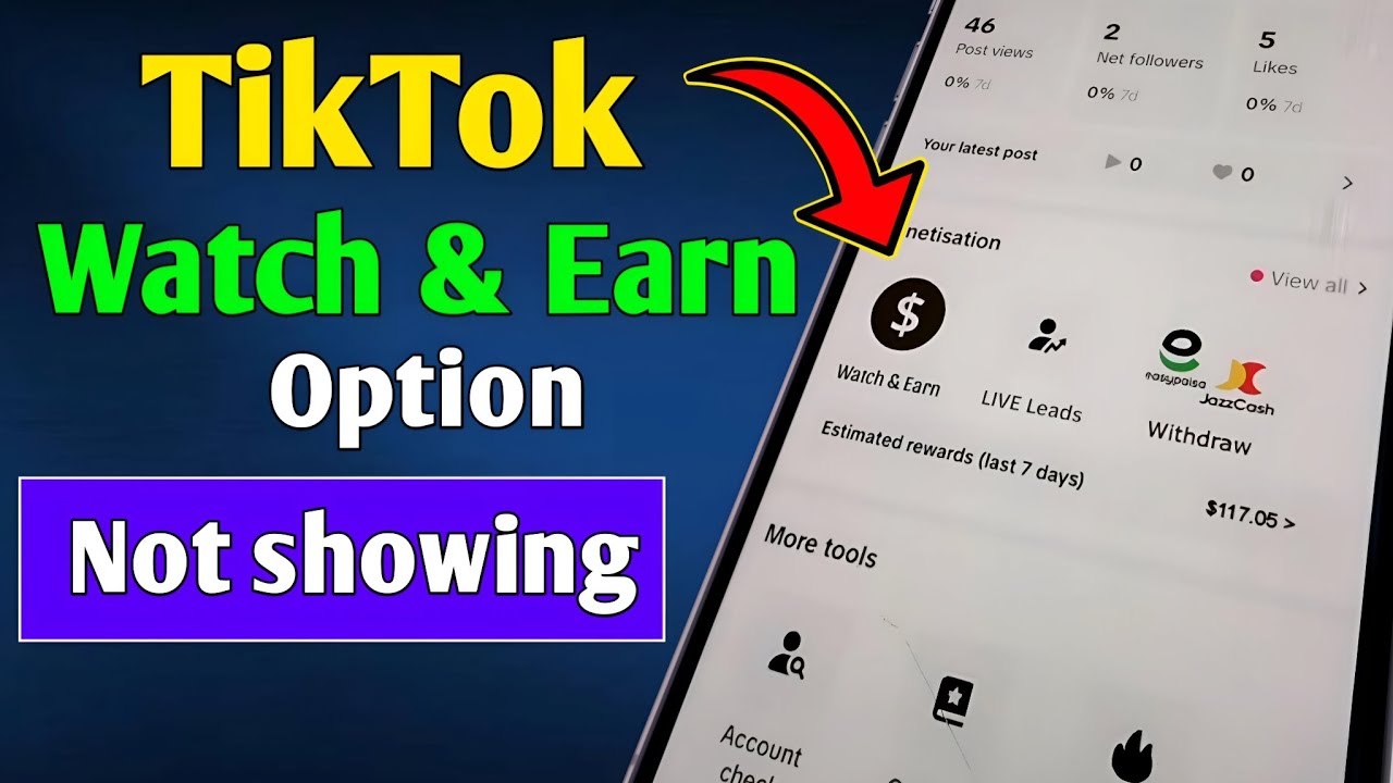 How To Get Watch And Earn Option | Watch And Earn TikTok New Feature 2025 | Get Watch and earn