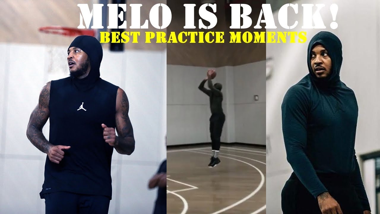 MELO IS BACK TRAINING! Carmelo Anthony Best Practice Moments
