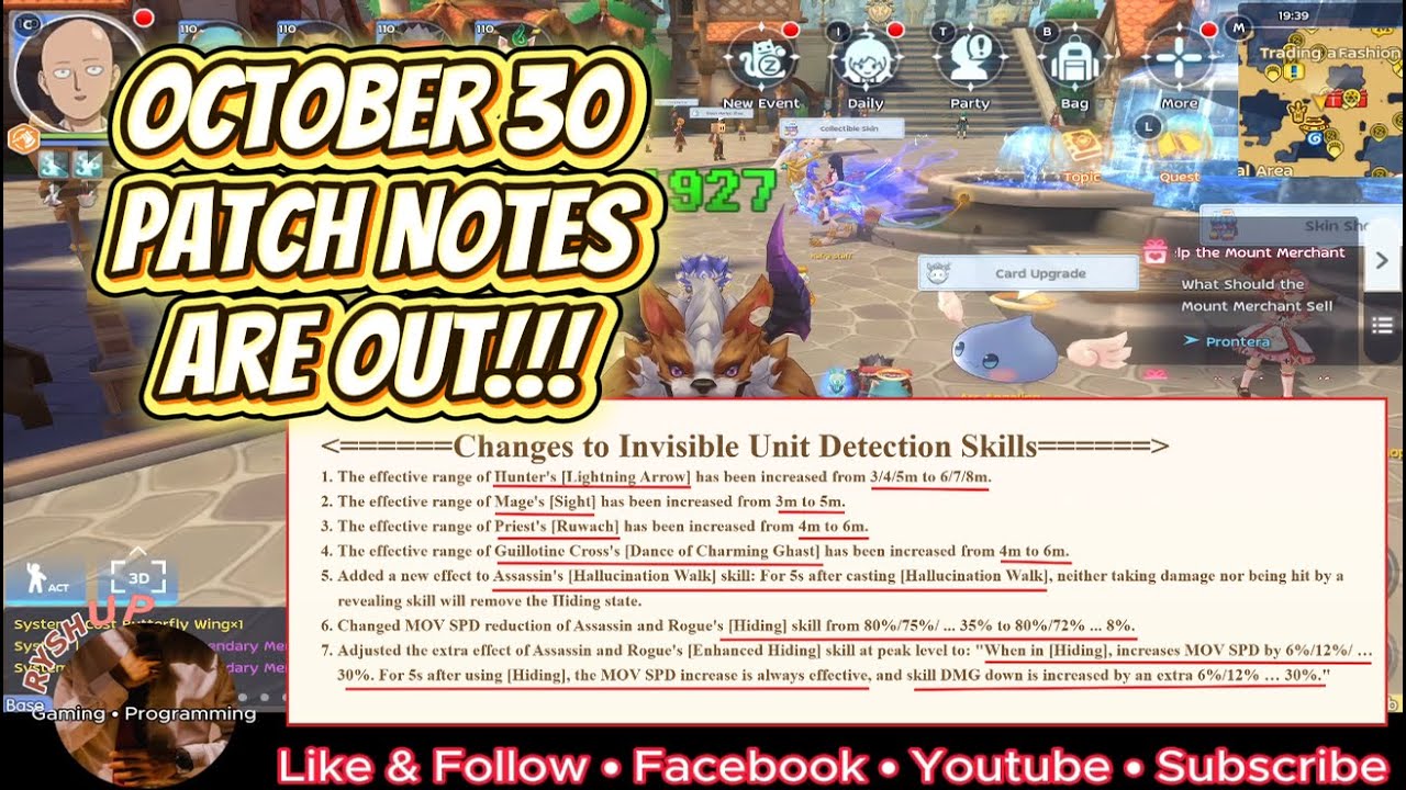 Ragnarok M Classic: October 30 Patch Notes are OUT!