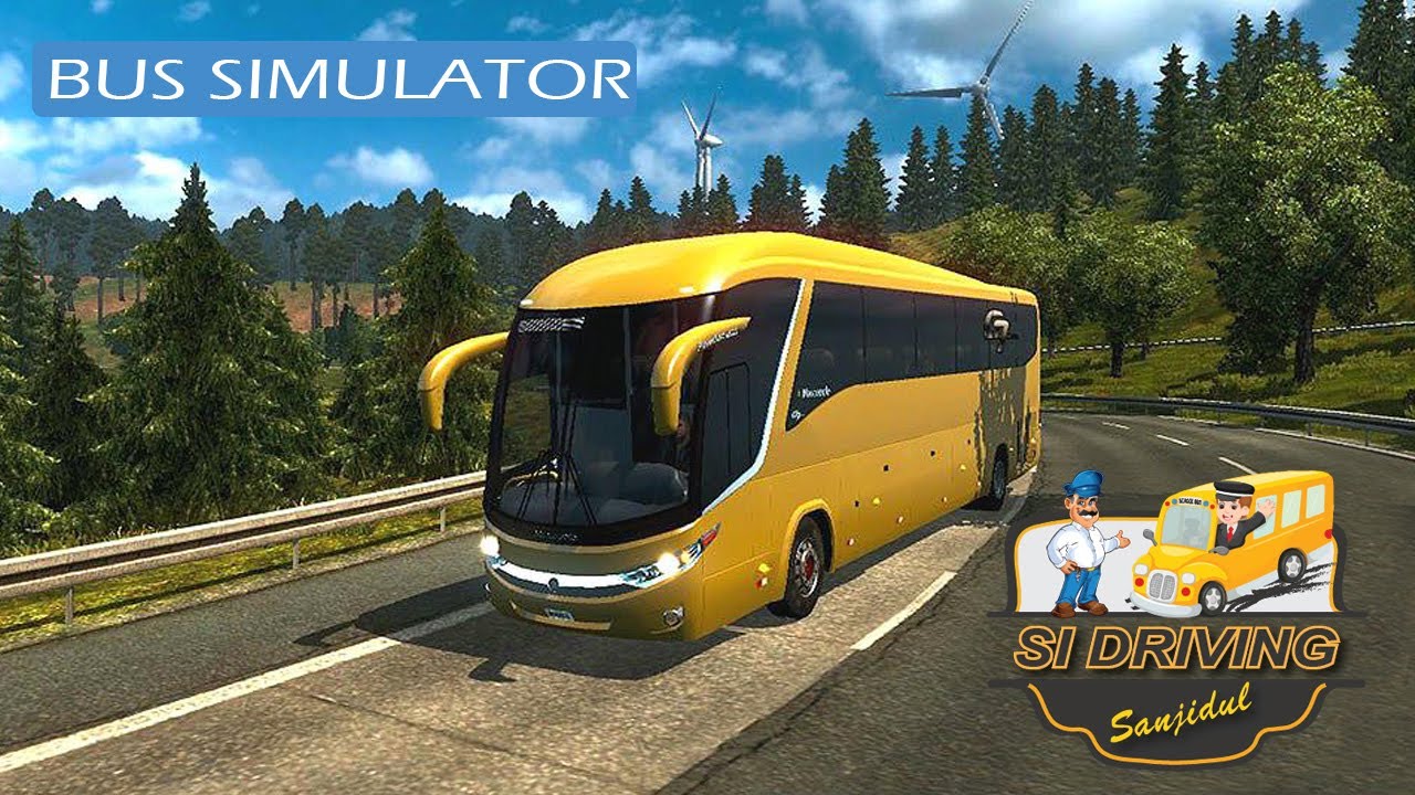 SETC Maruti Bus driving on Dangerous road   Bus driving Euro truck simulator 2 | Si Driving