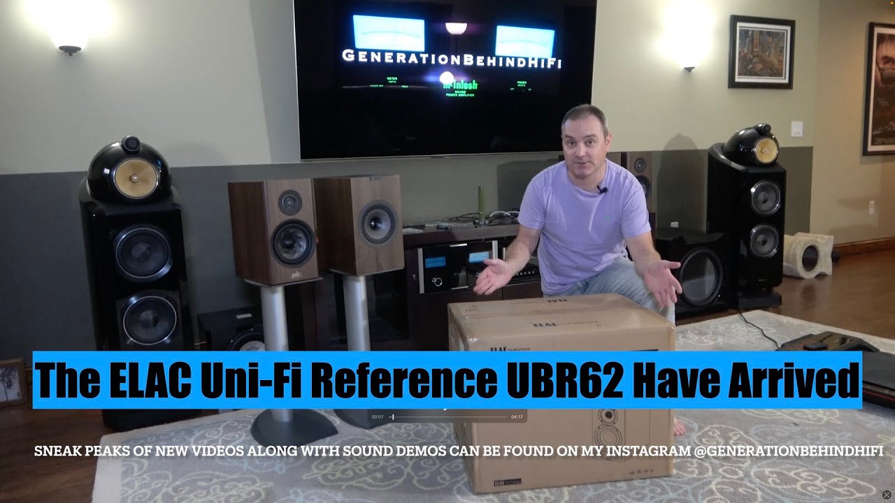 Распаковка полочной акустики ELAC Uni Fi-Reference UBR62