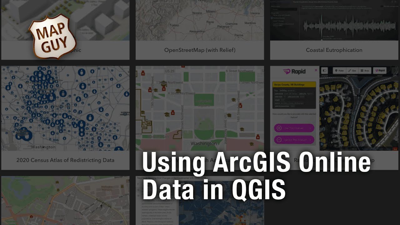 Использование данных ArcGIS Online в QGIS